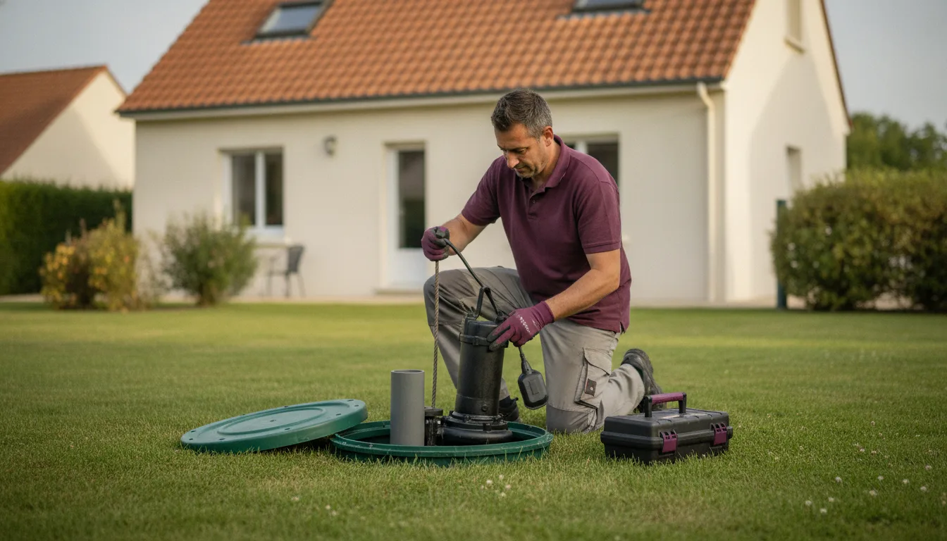 Dépannage pompe de relevage Plouigneau – méthode / geste technique